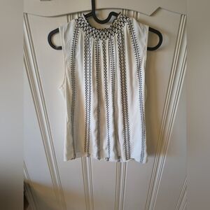 White House Black Market Embroidered Top